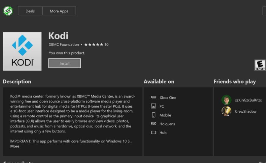 Can Kodi be installed on Xbox 5