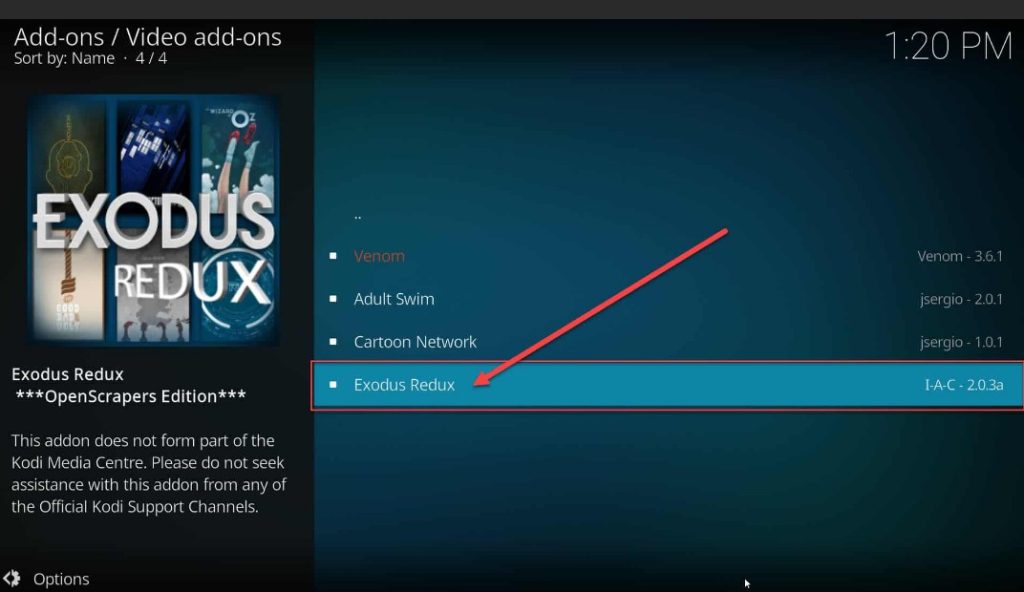 how to install exodus12